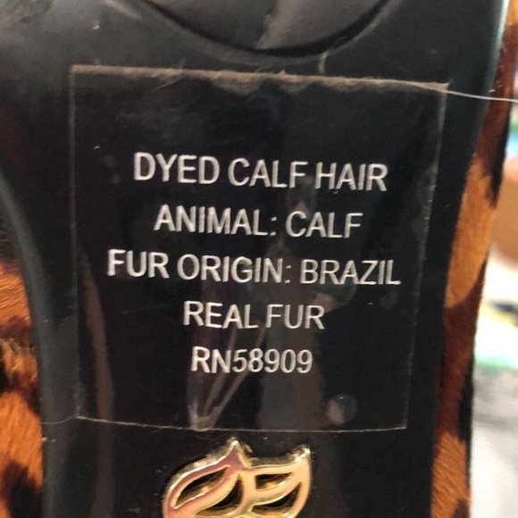 Nurture dyed calf hair leopard print pumps.  Size 7 - Picture 10 of 10